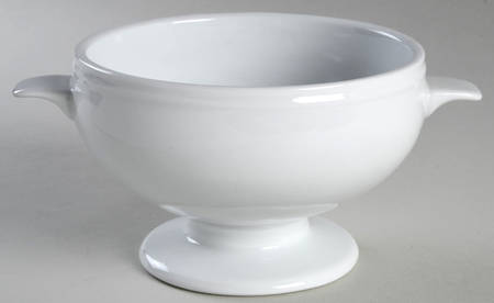 Great White Collection (Rim Shape) Individual Handled Soup Bowl