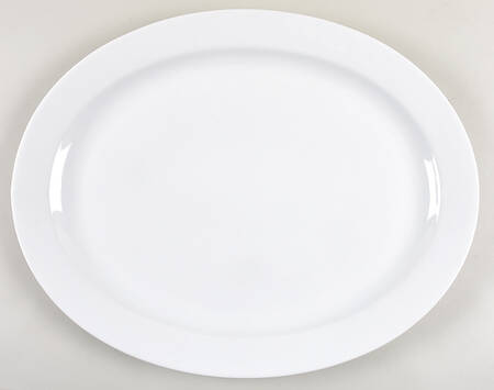 Great White Collection (Rim Shape) 18" Oval Serving Platter