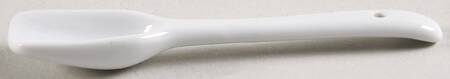 Great White Collection (Rim Shape) All Ceramic Sugar Spoon