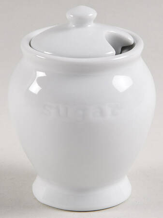 Great White Collection (Rim Shape) Sugar Bowl & Lid