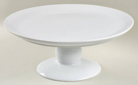 Great White Collection (Rim Shape) 14" Diameter Pedestal Cake Stand by Pottery Barn China
