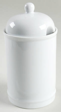 Great White Collection (Rim Shape) Condiment Jar & Lid