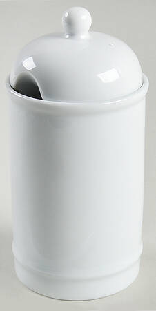 Great White Collection (Rim Shape) Condiment Jar & Lid