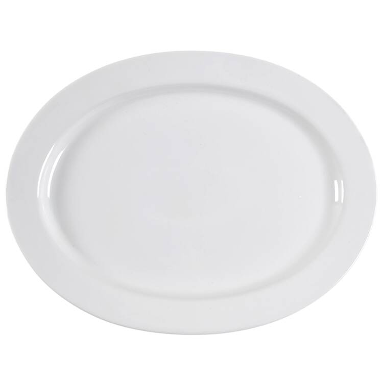 Great White Collection (Rim Shape) 13" Oval Serving Platter