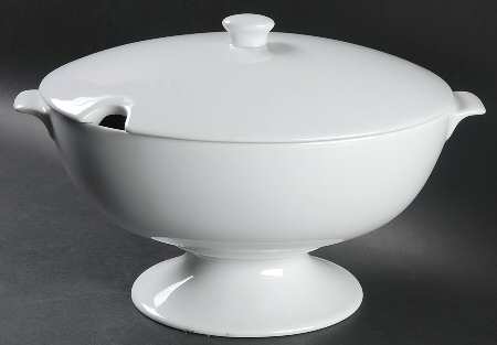 Great White Collection (Rim Shape) Oval Tureen & Lid