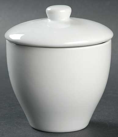 Great White Collection (Rim Shape) Sugar Bowl & Lid