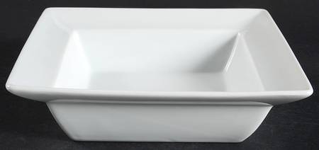Great White Square Soup/Cereal Bowl