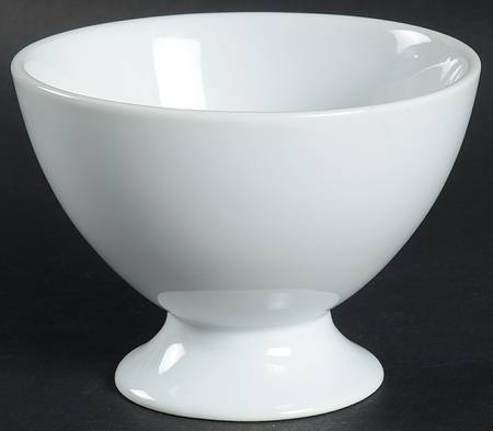 Great White Collection (Rim Shape) Footed Dessert Bowl