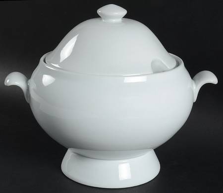Great White Collection (Rim Shape) Tureen & Lid by Pottery Barn China