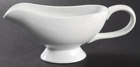 Great White Collection (Rim Shape) Gravy Boat by Pottery Barn China