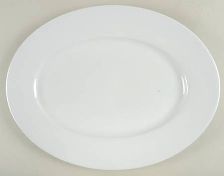 Great White Collection (Rim Shape) 16" Oval Serving Platter