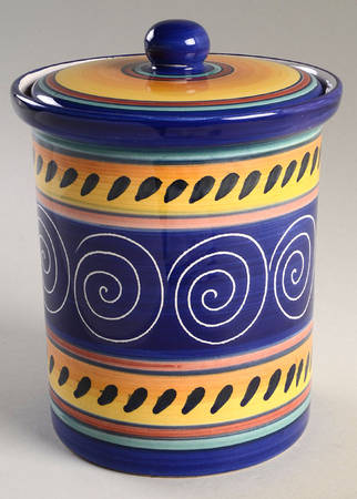 Italian Swirl Large Canister & Lid
