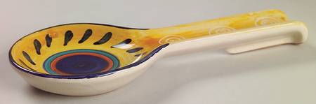 Italian Swirl Spoon Rest/Holder (Holds 1 Spoon)