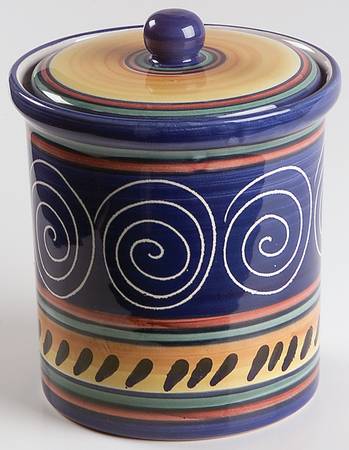 Italian Swirl Small Canister & Lid