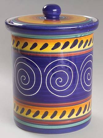 Italian Swirl Medium Canister & Lid