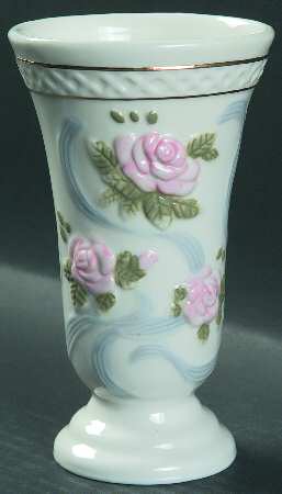 Rose Garland 6" Vase by Princess House