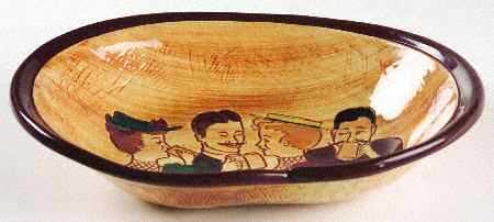 Gay Ninety Pretzel Serving Bowl