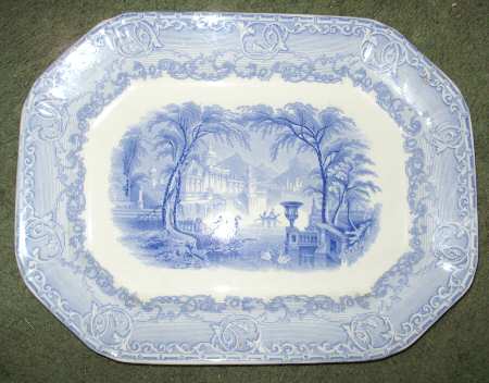 Venus Blue 13" Oval Serving Platter