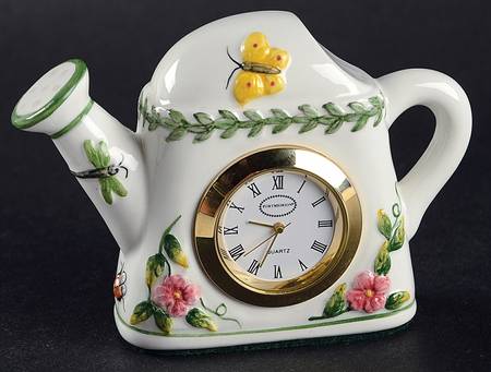 Botanic Garden Watering Can Mini Clock