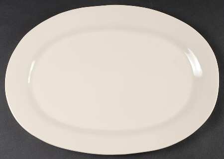 Studio Cream 16" Oval Serving Platter