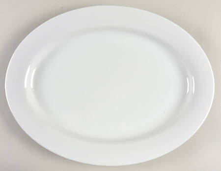 PB White 16" Oval Serving Platter