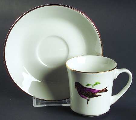 PNT19 Flat Demitasse Cup & Saucer Set
