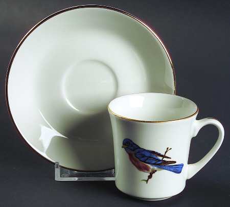 PNT19 Flat Demitasse Cup & Saucer Set