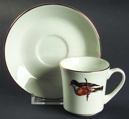 PNT19 Flat Demitasse Cup & Saucer Set