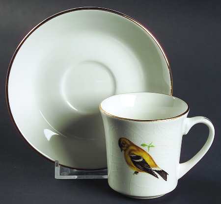 PNT19 Flat Demitasse Cup & Saucer Set