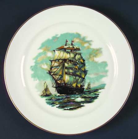Ships Salad Plate by Pickard