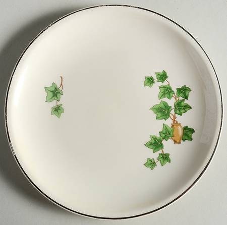 Ivy (Platinum Trim) Bread & Butter Plate