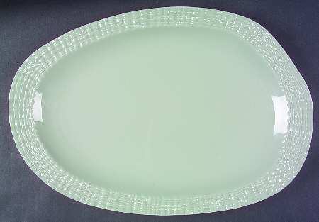 Seascapes Seagreen 16" Oval Serving Platter