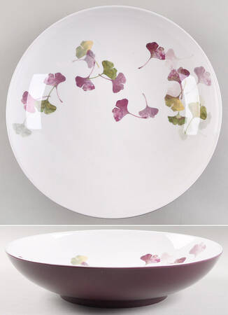 Ginkgo Purple Footed Bowl