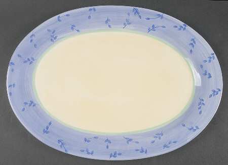 Floral Breeze 16" Oval Serving Platter
