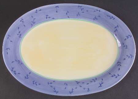 Floral Breeze 16" Oval Serving Platter