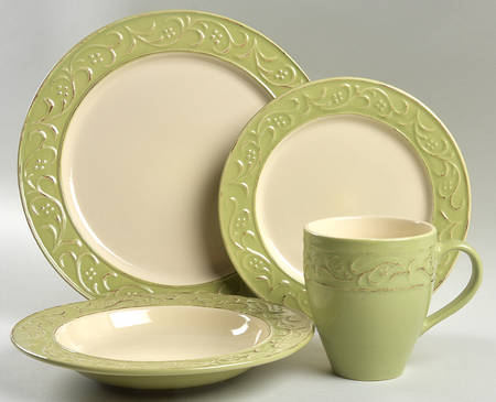 Antique Floral 4 Piece Place Setting