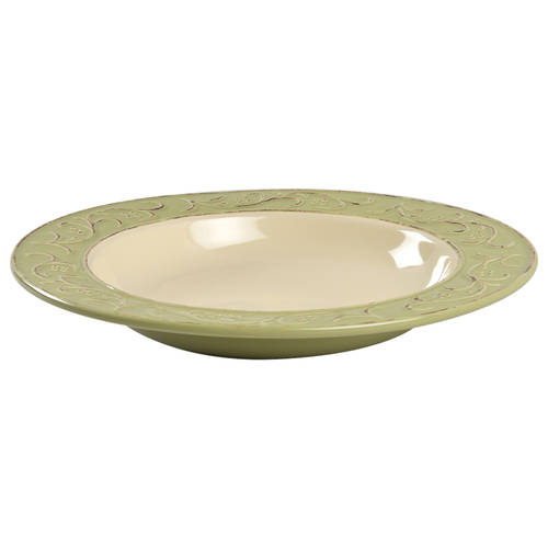 Antique Floral Large Rim Soup Bowl