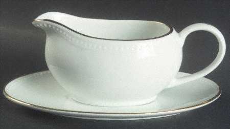 Gold Line Gravy Boat & Underplate