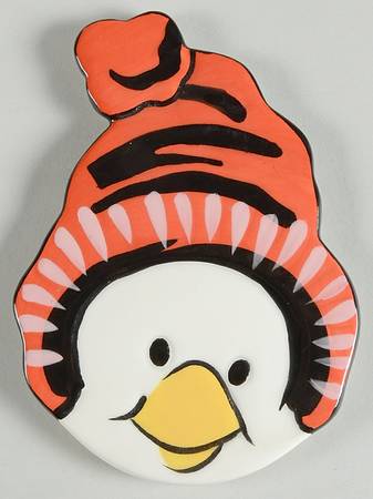 Penguin Skate Figural Coaster