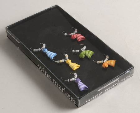 Penguin Skate Wine Markers (Box Set of 6)