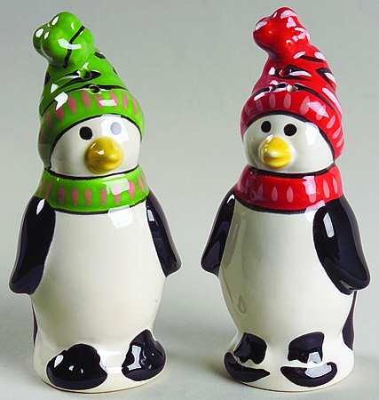 Penguin Skate Sculpted Salt & Pepper Set