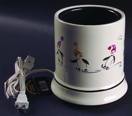 Penguin Skate Electric Candle Jar Warmer