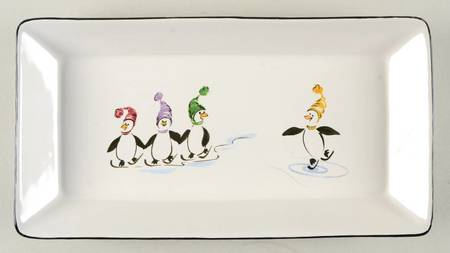 Penguin Skate 11" Rectangular Tray