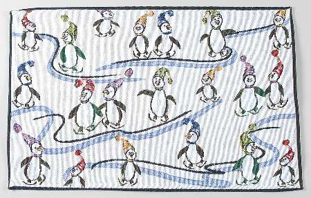 Penguin Skate Tapestry Placemat
