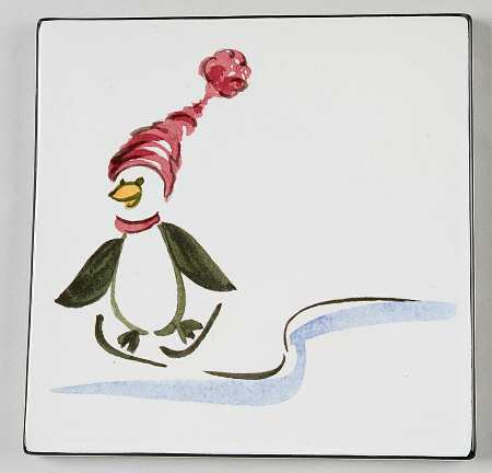 Penguin Skate Trivet