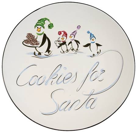 Penguin Skate Cookie Plate