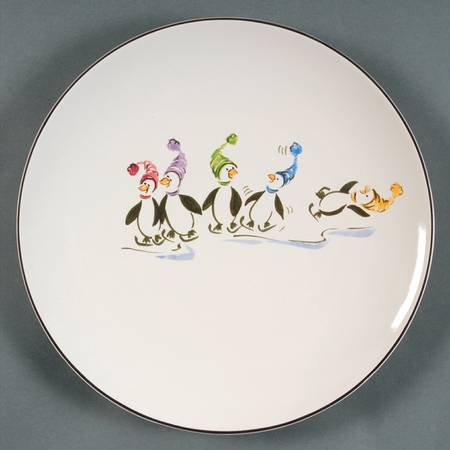Penguin Skate Dinner Plate