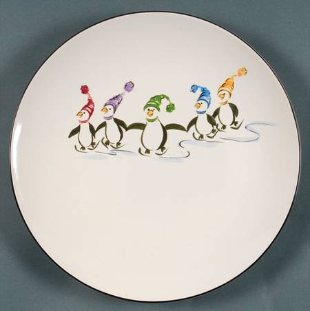 Penguin Skate Dinner Plate
