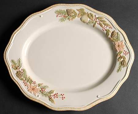 Garland Spruce 15" Oval Serving Platter
