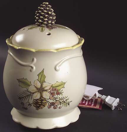 Garland Spruce Electric Candle Jar Warmer & Lid
